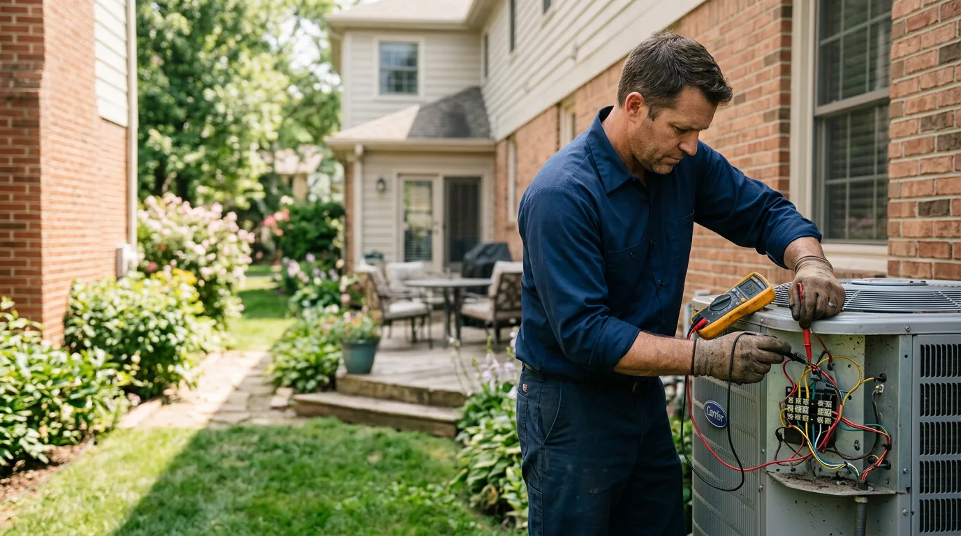 HVAC technician working near Hillsboro, TN